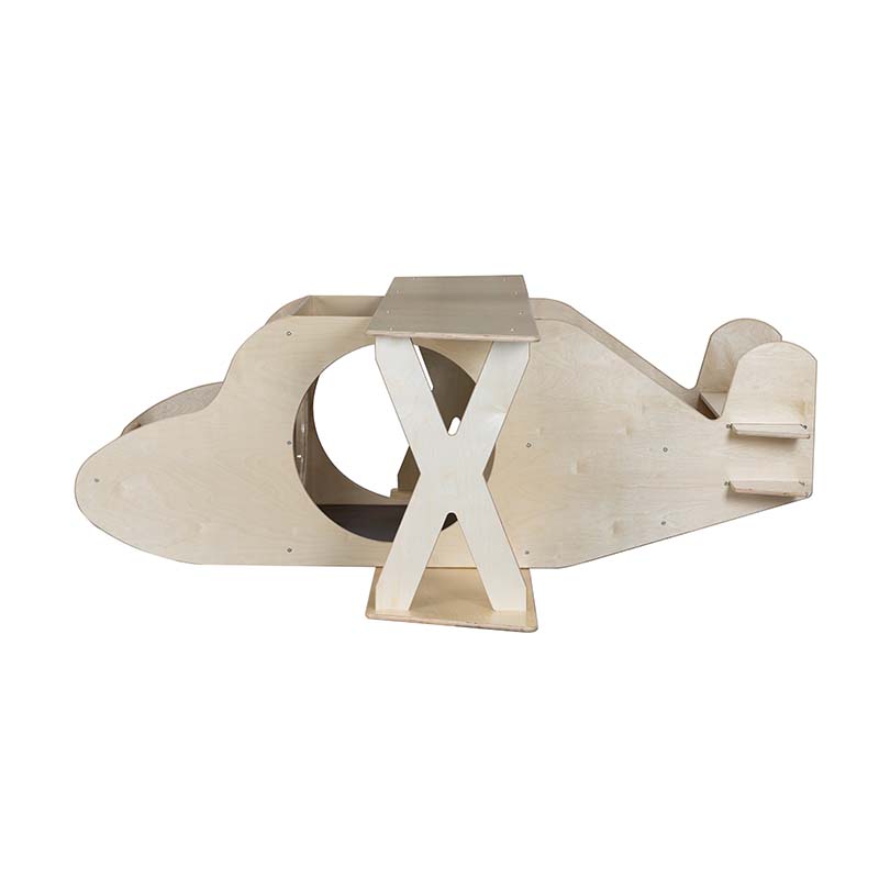 Wood Designs Plane Reading and Play Cube Side View