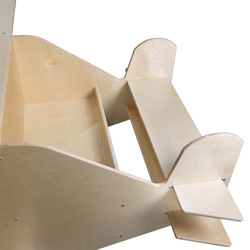 Wood Designs Plane Reading and Play Cube Tail