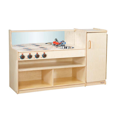 Wood Designs Play Kitchen 3-in-1 Kitchenette Angle