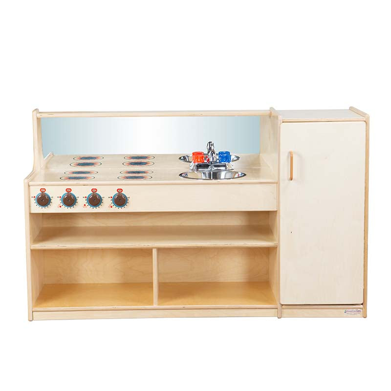 Wood Designs Play Kitchen 3-in-1 Kitchenette Front View