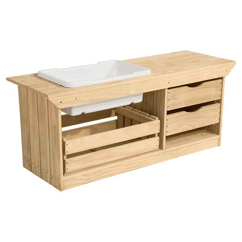 Wood Designs Play Kitchen Outdoor Mud Kitchen Angle