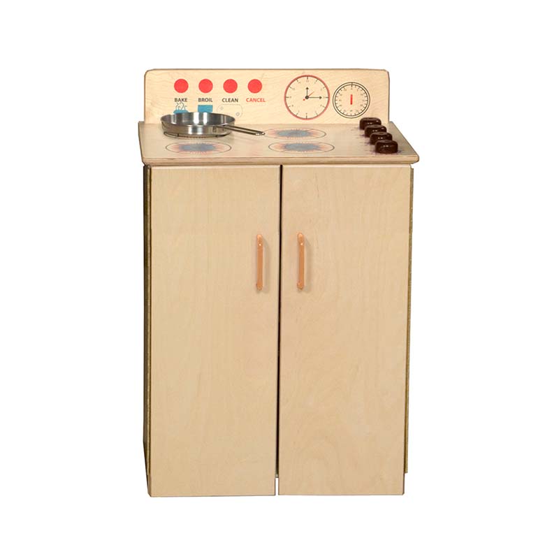 Wood Designs Play Kitchen Set of 4 School Age Appliances Stove