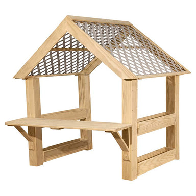 Wood Designs Playhouse Outdoor Garden Center Angle