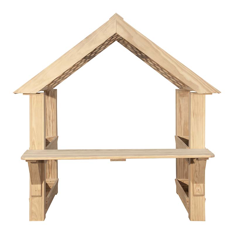 Wood Designs Playhouse Outdoor Garden Center Front View