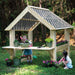 Wood Designs Playhouse Outdoor Garden Center Outside with Kids