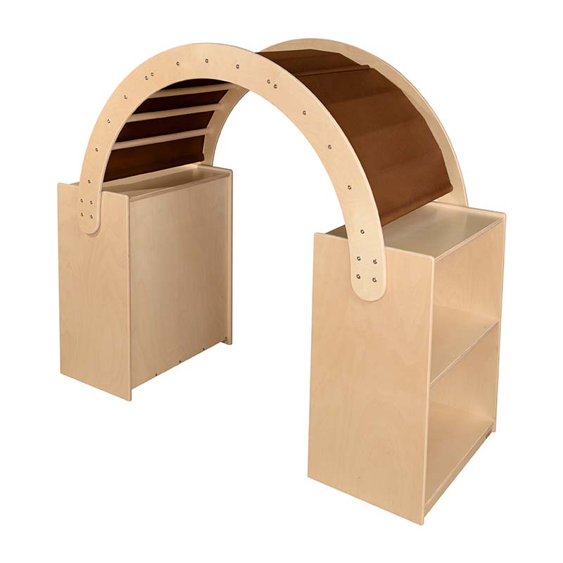 Wood Designs Read and Play Cozy Cave with Brown Canopy
