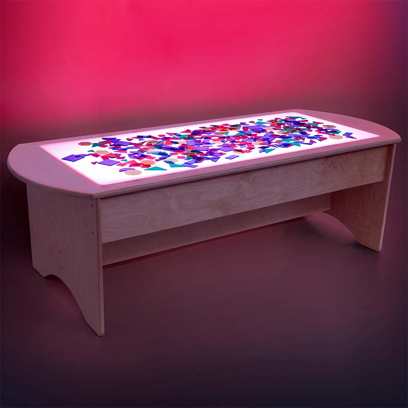 Wood Designs Sensory Play Brilliant Light Table Red Light