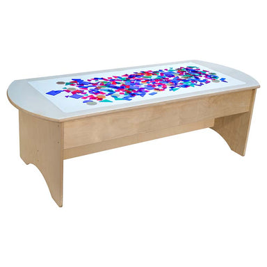 Wood Designs Sensory Play Brilliant Light Table with Confetti Paper