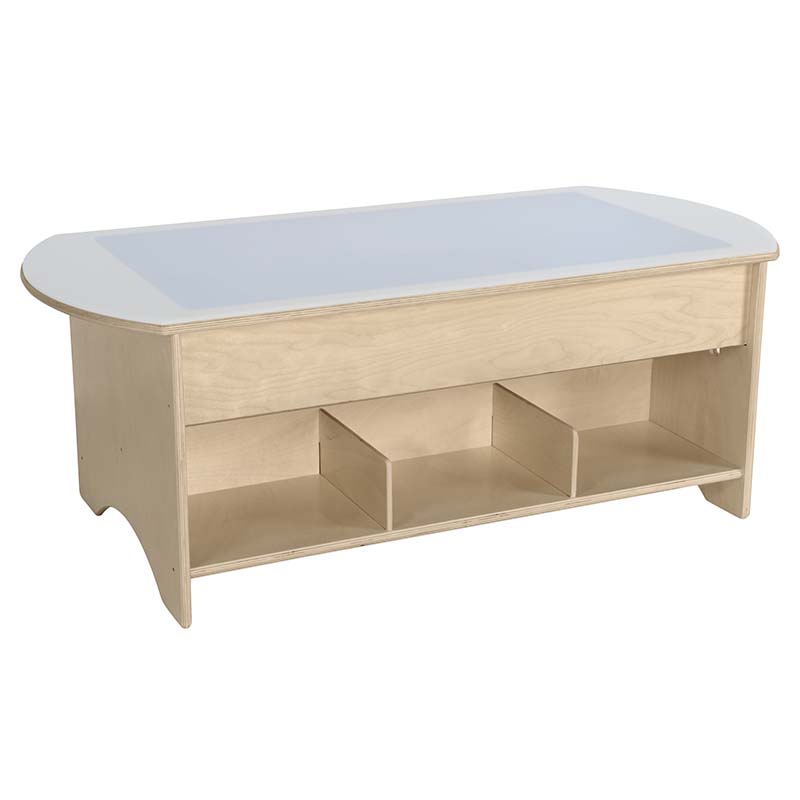 Wood Designs Sensory Play Brilliant Light Table with Storage