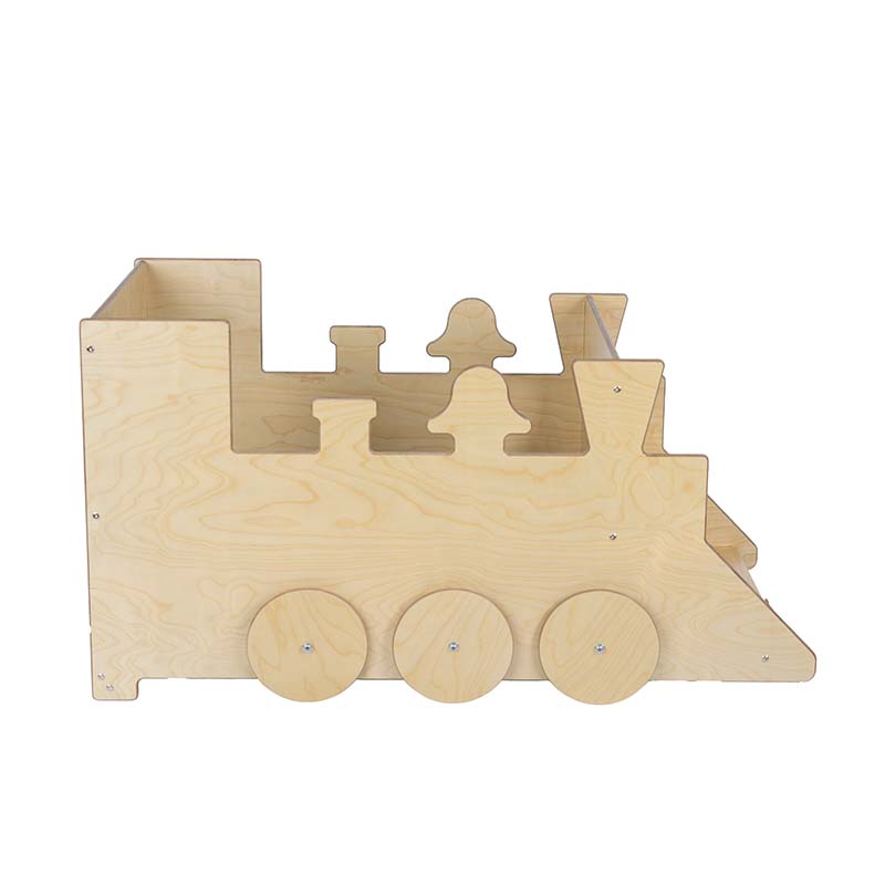 Wood Designs Train Reading Cube Side View