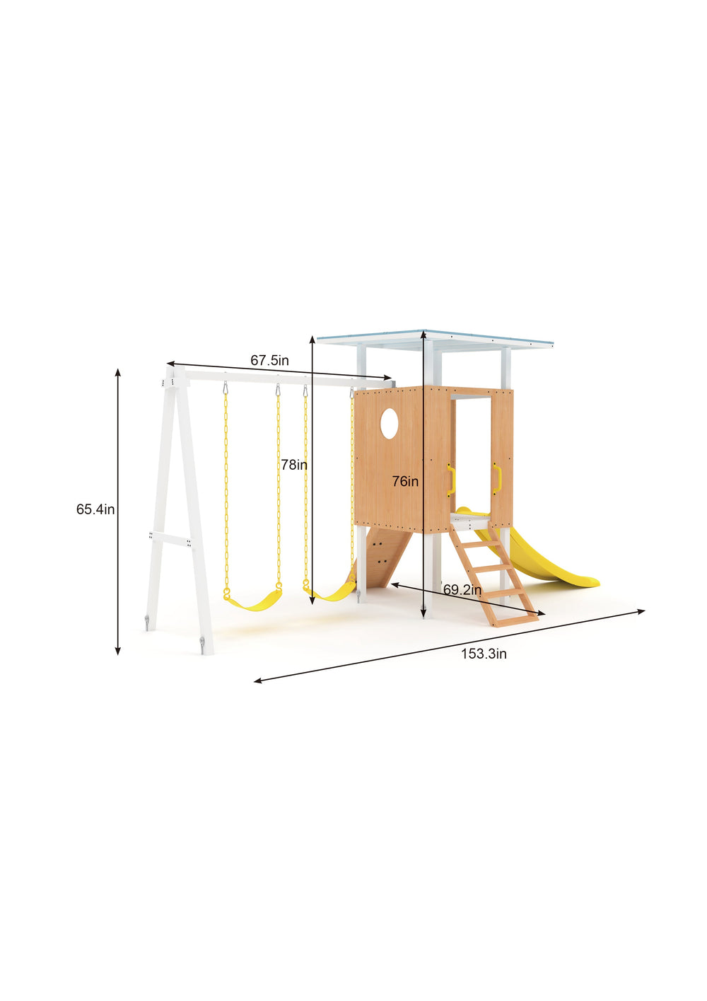Avenlur Forest Small Outdoor Toddler Swing Set - Dollhaus